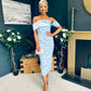 Miah Bardot Occasion Dress Pwr Blue