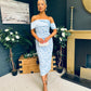 Miah Bardot Occasion Dress Pwr Blue