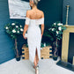 Miah Bardot Occasion Dress Beige