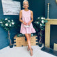 Kiera Detailed Mini Dress Blush