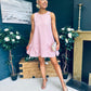 Kiera Detailed Mini Dress Blush