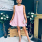Kiera Detailed Mini Dress Blush