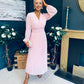 Blaire Banded Midi Dress Baby Pink