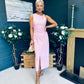Wendy Detail Occasion Dress Blush