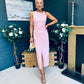 Wendy Detail Occasion Dress Blush