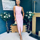 Wendy Detail Occasion Dress Blush