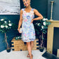 Hayley Embellished Occasion Mini Dress Blue
