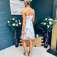 Hayley Embellished Occasion Mini Dress Blue