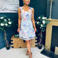 Hayley Embellished Occasion Mini Dress Blue
