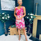 Hayley Embellished Occasion Mini Dress Pink