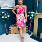 Hayley Embellished Occasion Mini Dress Pink