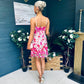 Hayley Embellished Occasion Mini Dress Pink