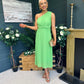 Robyn One Shoulder Midi Dress Apple