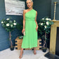 Robyn One Shoulder Midi Dress Apple