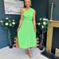 Robyn One Shoulder Midi Dress Apple