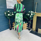Dawn Twist Detail Midi Dress Green