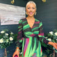 Dawn Twist Detail Midi Dress Green