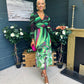 Dawn Twist Detail Midi Dress Green