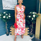 Michelle Banded Midi Dress Floral