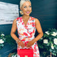 Michelle Banded Midi Dress Floral