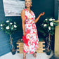 Michelle Banded Midi Dress Floral