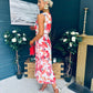 Michelle Banded Midi Dress Floral
