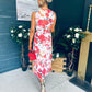 Michelle Banded Midi Dress Floral