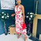 Michelle Banded Midi Dress Floral