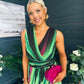 Michelle Banded Midi Dress Green