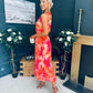 Michelle Banded Midi Dress Amber