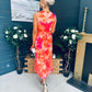 Michelle Banded Midi Dress Amber