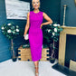 Liz Pearl Detailed Occasion Dress Orchid