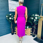 Liz Pearl Detailed Occasion Dress Orchid
