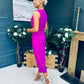 Liz Pearl Detailed Occasion Dress Orchid