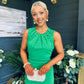 Liz Pearl Detailed Occasion Dress Green
