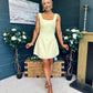 Colleen Peal & Bow Detail Mini Dress Yellow