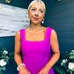 Colleen Peal & Bow Detail Mini Dress Orchid