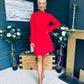 Harlow Detailed Mini Dress Red