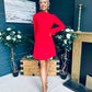 Harlow Detailed Mini Dress Red