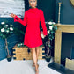 Harlow Detailed Mini Dress Red