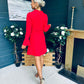 Harlow Detailed Mini Dress Red