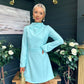 Harlow Detailed Mini Dress Pastel