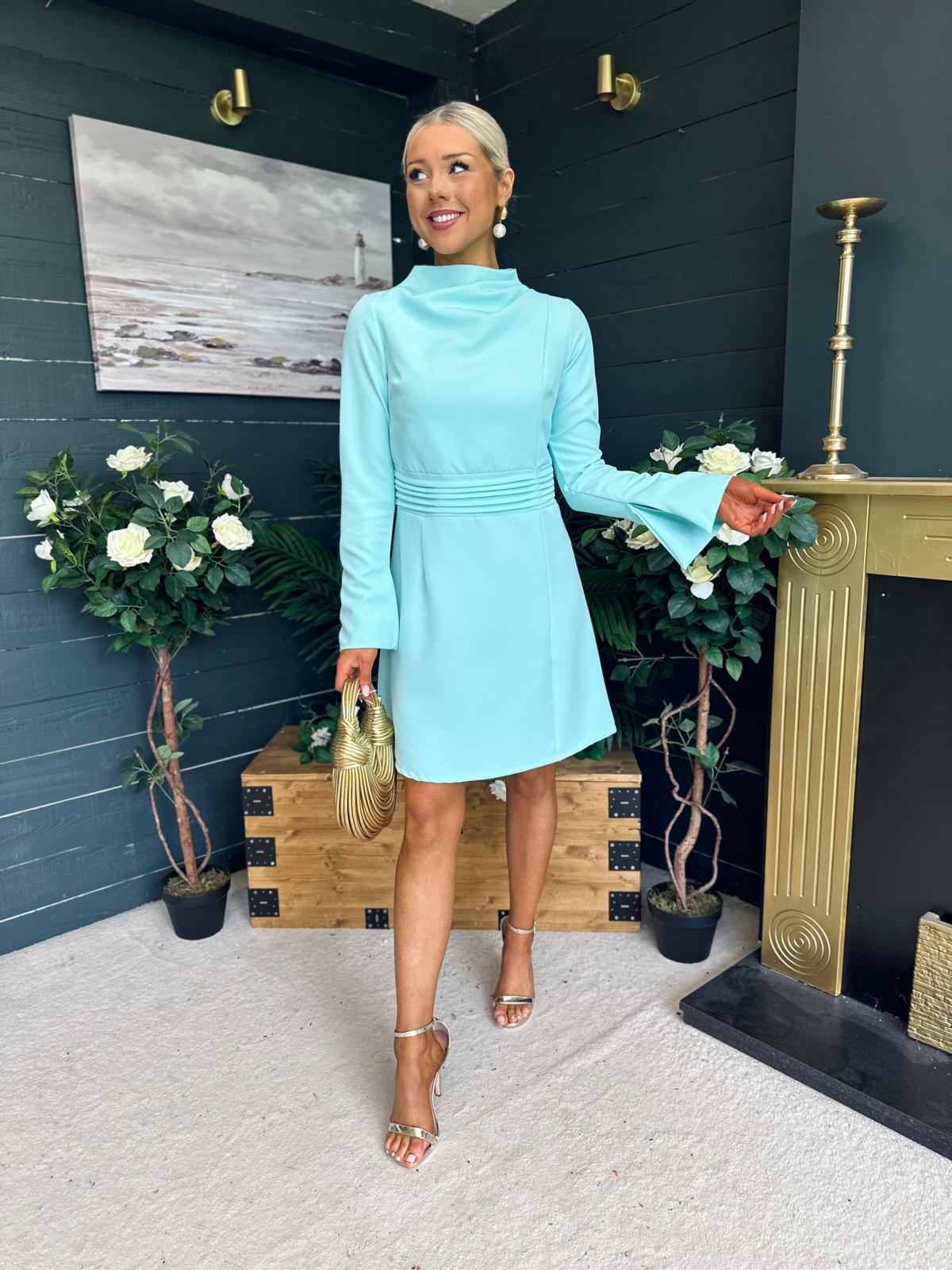 Harlow Detailed Mini Dress Pastel