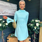 Harlow Detailed Mini Dress Pastel