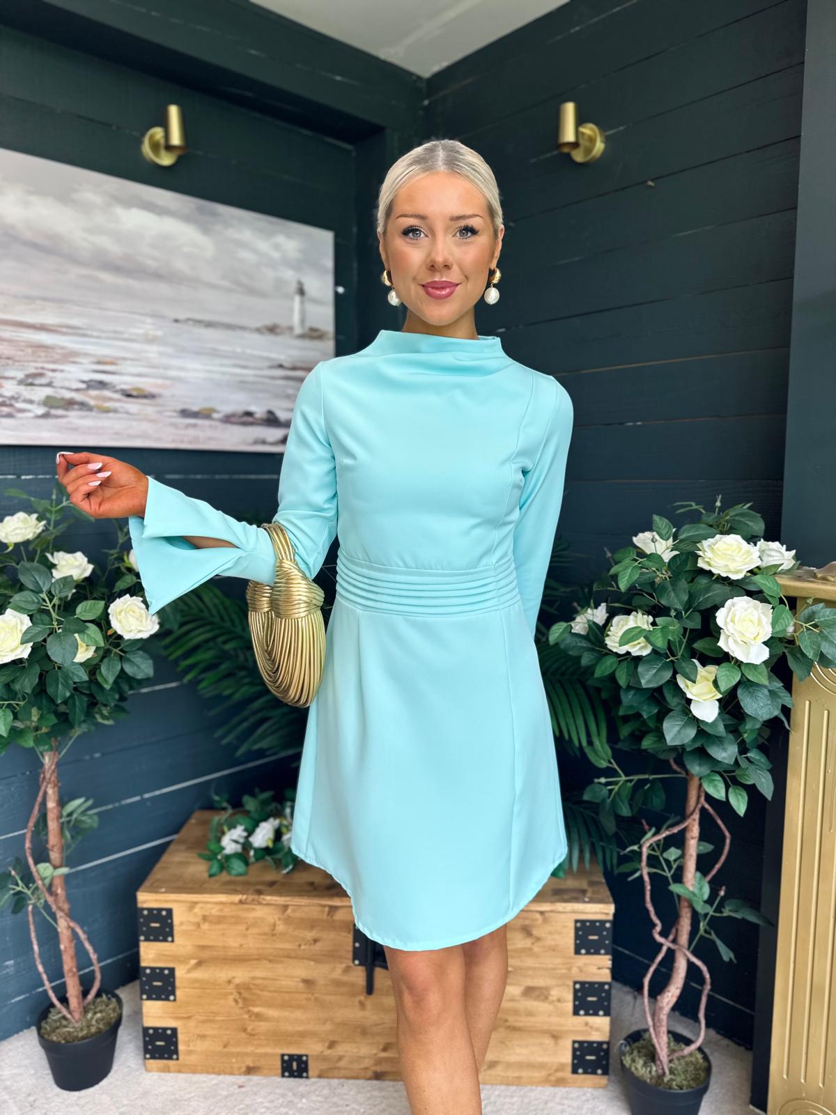 Harlow Detailed Mini Dress Pastel