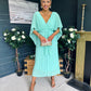 Caoimhe Cape Detail Occasion Dress Pastel