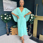 Caoimhe Cape Detail Occasion Dress Pastel