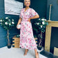 Simone Banded Midi Dress Blush