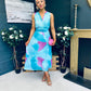 Margot Banded Midi Dress Pastel Green