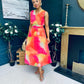 Margot Banded Midi Dress Amber